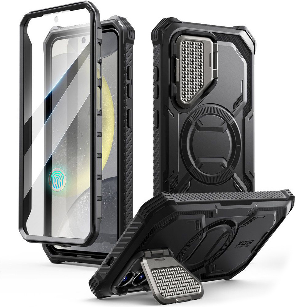 Etui pancerne Supcase i-Blason Armorbox Mag do Galaxy S25 Plus, czarne